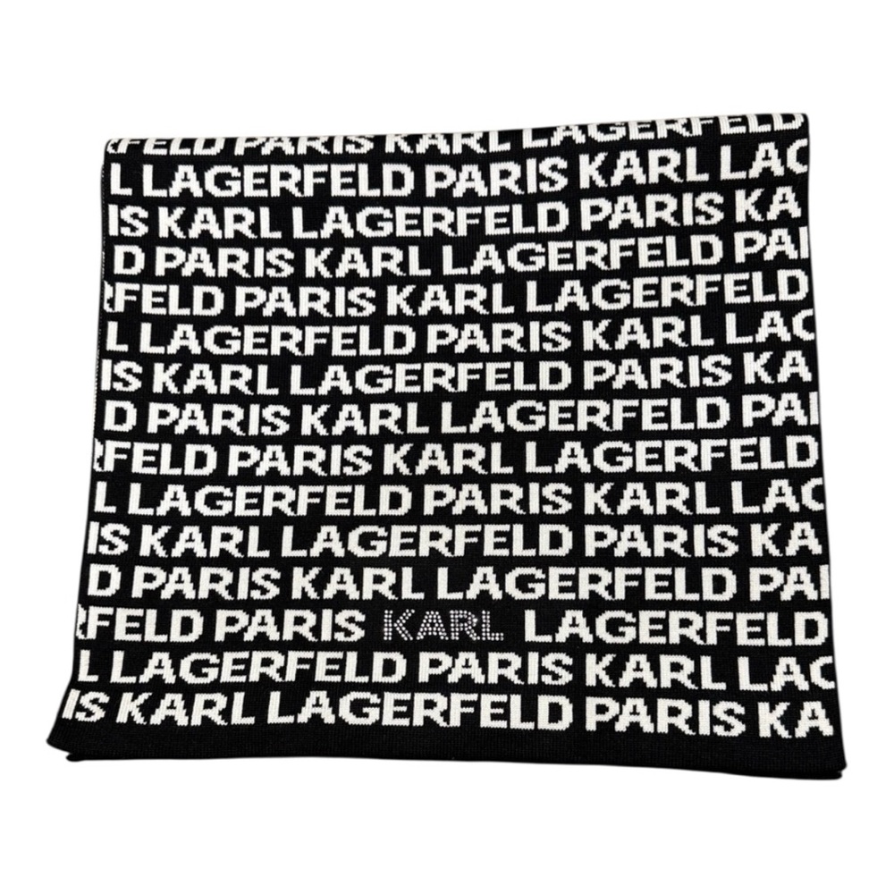 PRICE IS FIRM - Karl Lagerfeld Monochrome Logo Scarf Wrap